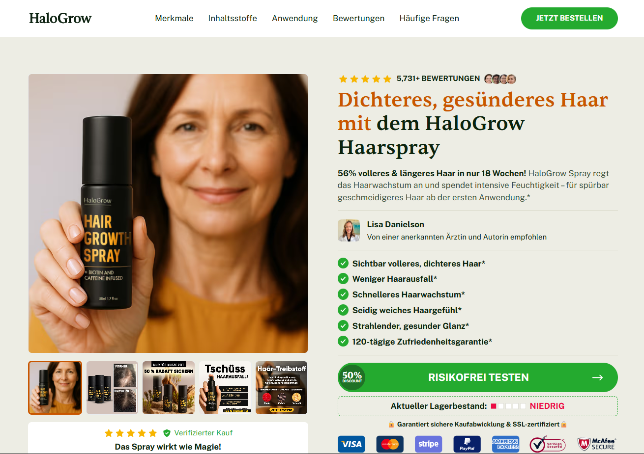 HaloGrow Hair Growth Spray Erfahrungen HaloGrow Hair Growth Spray Erfahrungen
