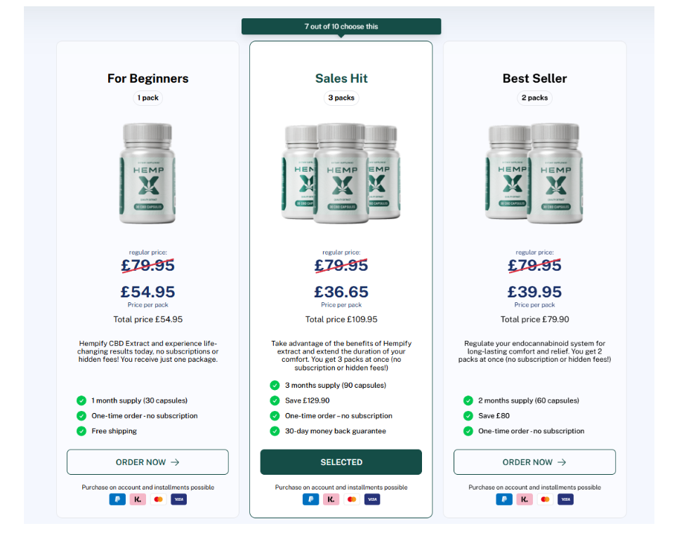 Hemp X CBD Capsules UK