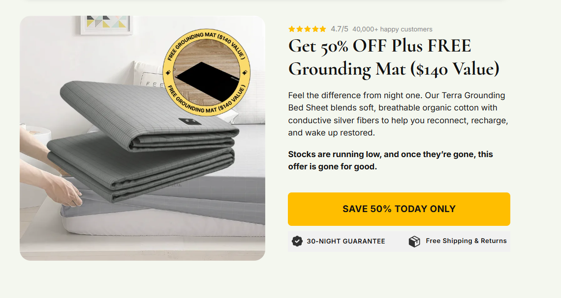 The Grounding Co Bed Sheet