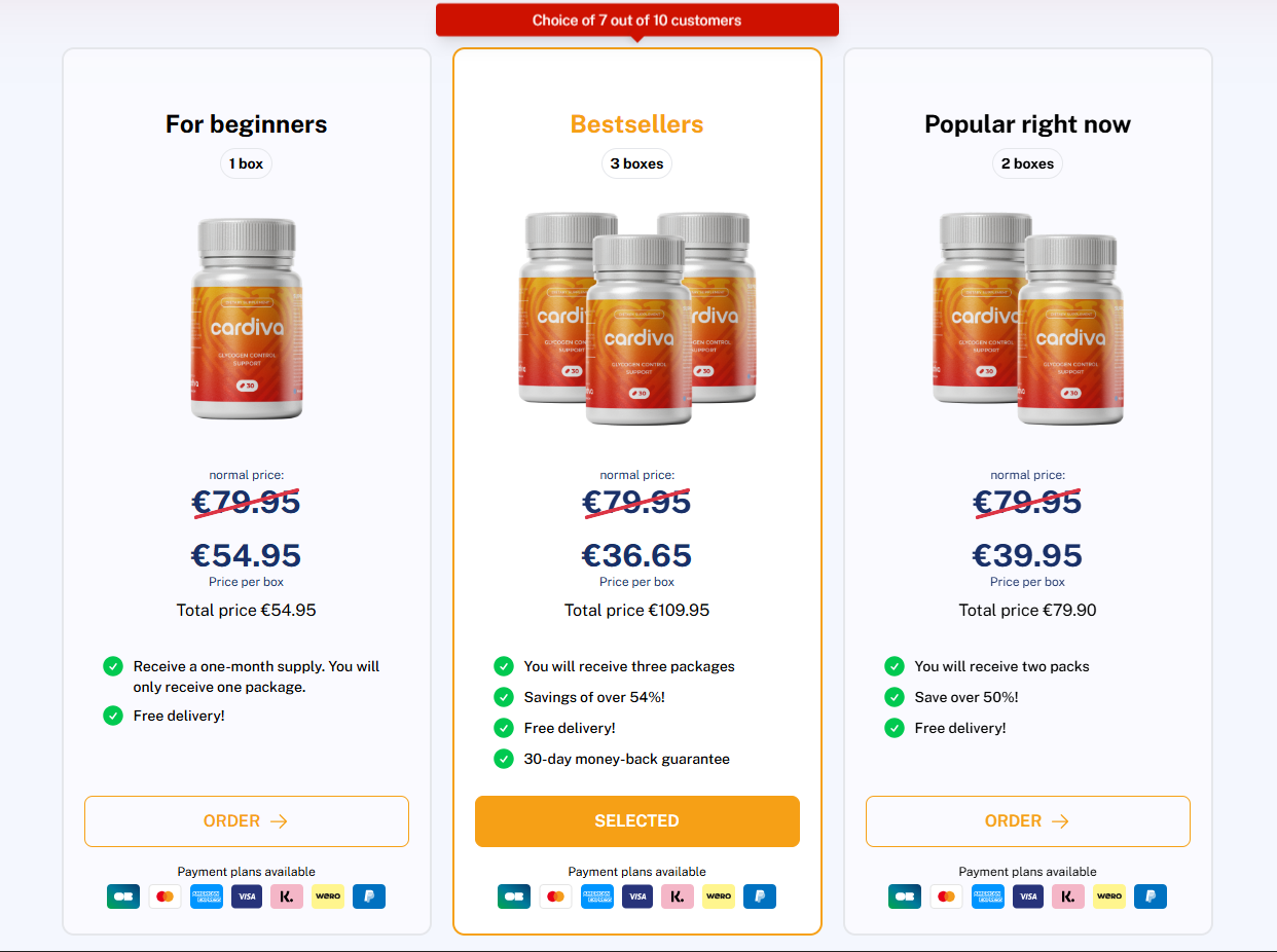 Cardiva Glycogen Control