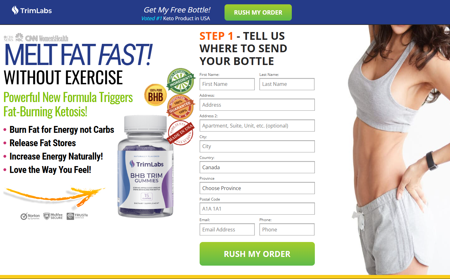 TrimLabs BHB Trim Gummies Canada