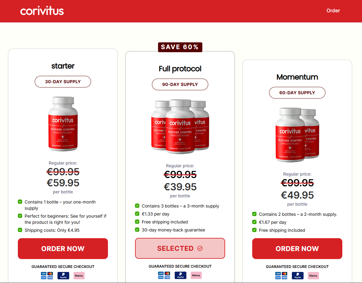 Corivitus Glucose Control UK